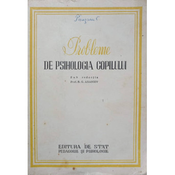 PROBLEME DE PSIHOLOGIA COPILULUI