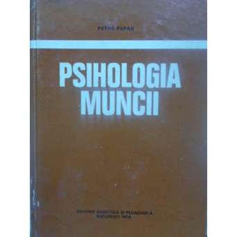 PSIHOLOGIA MUNCII