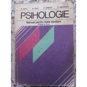 PSIHOLOGIE MANUAL PENTRU LICEE SANITARE