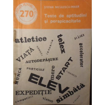 TESTE DE APTITUDINI SI PERSPICACITATE