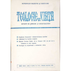 TEOLOGIE SI VIATA. REVISTA DE GANDIRE SI SPIRITUALITATE CRESTINA NR.11-12, NOIEMBRIE-DECEMBRIE 1994