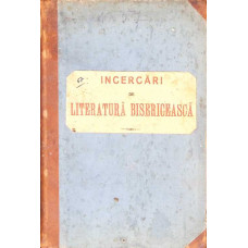 INCERCARI DE LITERATURA BISERICEASCA. STUDII