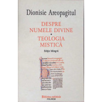 DESPRE NUMELE DIVINE. TEOLOGIA MISTICA DESPRE NUMELE DIVINE. TEOLOGIA MISTICA