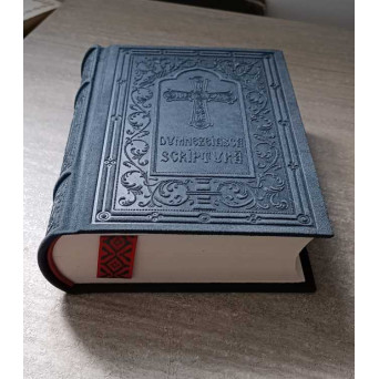 DUMNEZEIASCA SCRIPTURA A LEGII VECHI SI A CELEI NOI (BIBLIA 1914, REEDITARE LUX, COPERTI PIELE)