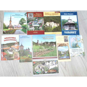 LOT 10 BROSURI CU MANASTIRI DIN ROMANIA
