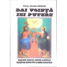 DAI VOINTA, IEI PUTERE. RUGACIUNI, PARACLIS, CANOANE, ACATISTE SI INVATATURI DESPRE POST SI IESIREA SUFLETULUI (AGAPIS, 1998)