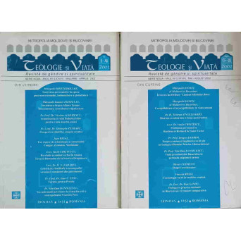 TEOLOGIE SI VIATA. REVISTA DE GANDIRE SI SPIRITUALITATE VOL.1-2 NR.1-8, IANUARIE-AUGUST 2002