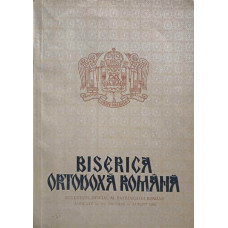 BISERICA ORTODOXA ROMANA. BULETIN OFICIAL AL PATRIARHIEI ROMANE, ANUL CIV, NR.7-8, IULIE-AUGUST 1986
