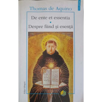 DE ENTE ET ESSENTIA. DESPRE FIIND SI ESENTA