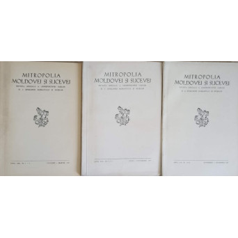 MITROPOLIA MOLDOVEI SI SUCEVEI VOL.1-3 REVISTA OFICIALA A ARHIEPISCOPIEI IASILOR SI A EPISCOPIEI ROMANULUI SI HUSILOR NR.1-12 IANUARIE-SEPTEMBRIE 1983