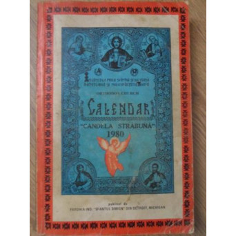 CALENDARUL CANDELA STRABUNA 1980