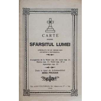 CARTE DESPRE SFARSITUL LUMEI