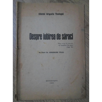 DESPRE IUBIREA DE SARACI