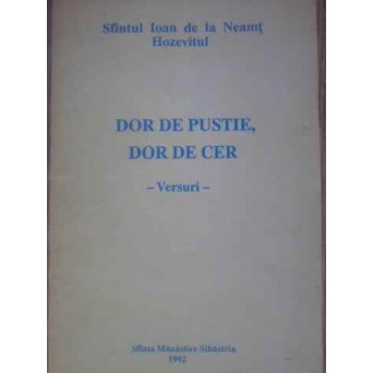 DOR DE PUSTIE, DOR DE CER. VERSURI