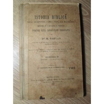 ISTORIA BIBLICA DE LA INCEPUTUL LUMEI PANA LA MACCABEI