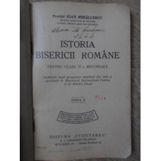 ISTORIA BISERICII ROMANE PENTRU CLASA IV-A SECUNDARA