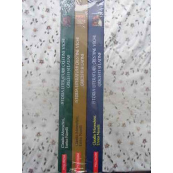 ISTORIA LITERATURII CRESTINE VECHI GRECESTI SI LATINE VOL.1-3