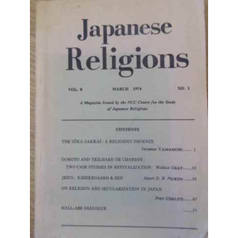 JAPANESE RELIGIONS VOL.8 MARCH 1974