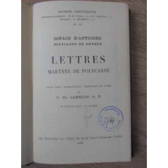LETTRES MARTYRE DE POLYCARPE