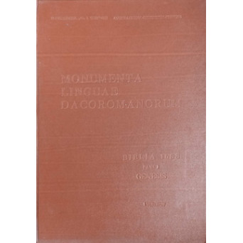 MONUMENTA LINGUAE DACOROMANORUM BIBLIA 1688 PARS 1 GENESIS
