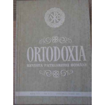 ORTODOXIA REVISTA PATRIARHIEI ROMANE NR.1-2, 1993