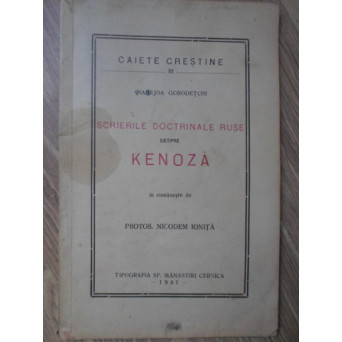 SCRIERILE DOCTRINALE RUSE DESPRE KENOZA
