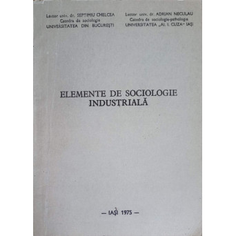 ELEMENTE DE SOCIOLOGIE INDUSTRIALA