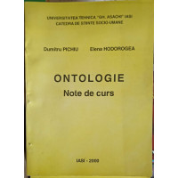 ONTOLOGIE NOTE DE CURS ONTOLOGIE NOTE DE CURS