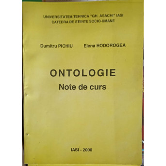ONTOLOGIE NOTE DE CURS