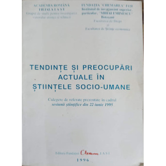 TENDINTE SI PREOCUPARI ACTUALE IN STIINTELE SOCIO-UMANE