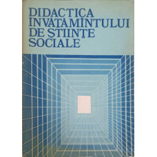 DIDACTICA INVATAMANTULUI DE STIINTE SOCIALE, STUDII