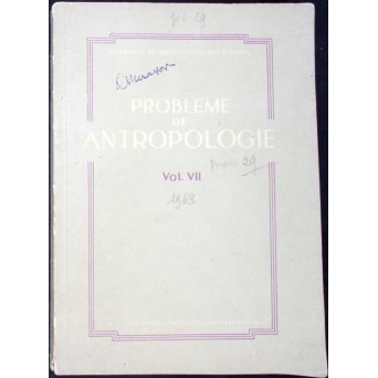 PROBLEME DE ANTROPOLOGIE VOL.7