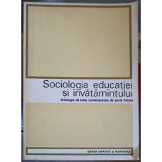 SOCIOLOGIA EDUCATIEI SI INVATAMINTULUI