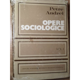 OPERE SOCIOLOGICE VOL.1 SOCIOLOGIA CUNOASTERII SI A VALORII