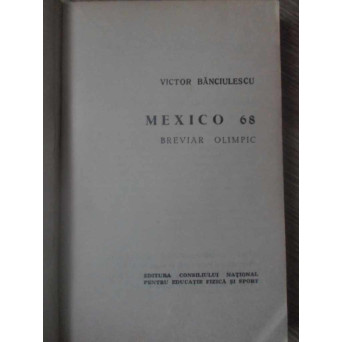 MEXICO 68 BREVIAR OLIMPIC