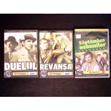 SET 3 DVD-URI CU FILME ROMANESTI: REVANSA, DUELUL, SAPTAMANA NEBUNILOR