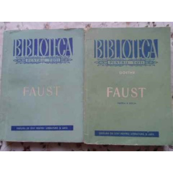 FAUST VOL.1-2 IN ROMANESTE DE ION IORDAN