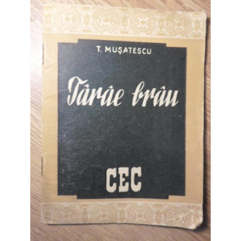 TARAE BRAU. COMEDIE INTR-UN ACT