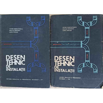 DESEN TEHNIC DE INSTALATII VOL.1-2 CARTE, MAPA CU PLANSE
