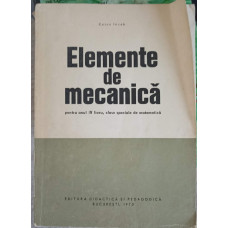 ELEMENTE DE MECANICA
