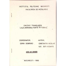 CALCULE TEHNOLOGICE LA ELABORAREA FONTEI IN FURNAL
