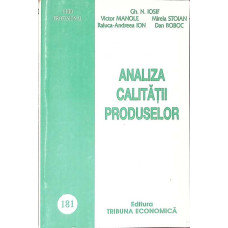 ANALIZA CALITATII PRODUSELOR