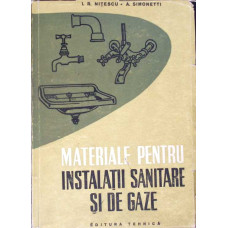 MATERIALE PENTRU INSTALATII SANITARE SI DE GAZE. INDRUMATOR