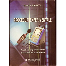 PROCEDURI EXPERIMENTALE. ANALIZA EXPERIMENTALA ASISTATA DE CALCULATOR