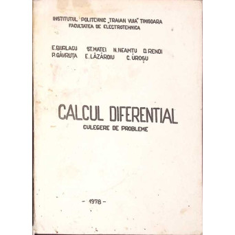 CALCUL DIFERENTIAL, CULEGERE DE PROBLEME