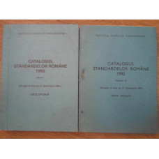 CATALOGUL STANDARDELOR ROMANE 1992 VOL.1-2