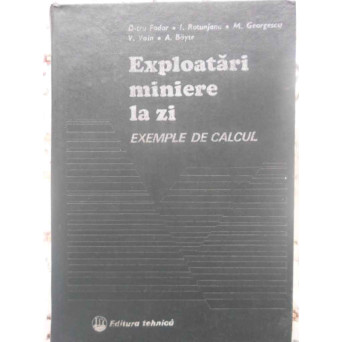 EXPLOATARI MINIERE LA ZI EXEMPLE DE CALCUL