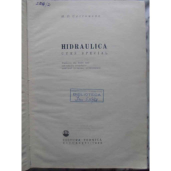 HIDRAULICA CURS SPECIAL