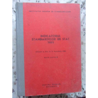 INDICATORUL STANDARDELOR DE STAT 1989