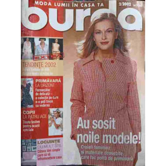 REVISTA BURDA 2/2002 (CONTINE TIPARE)
